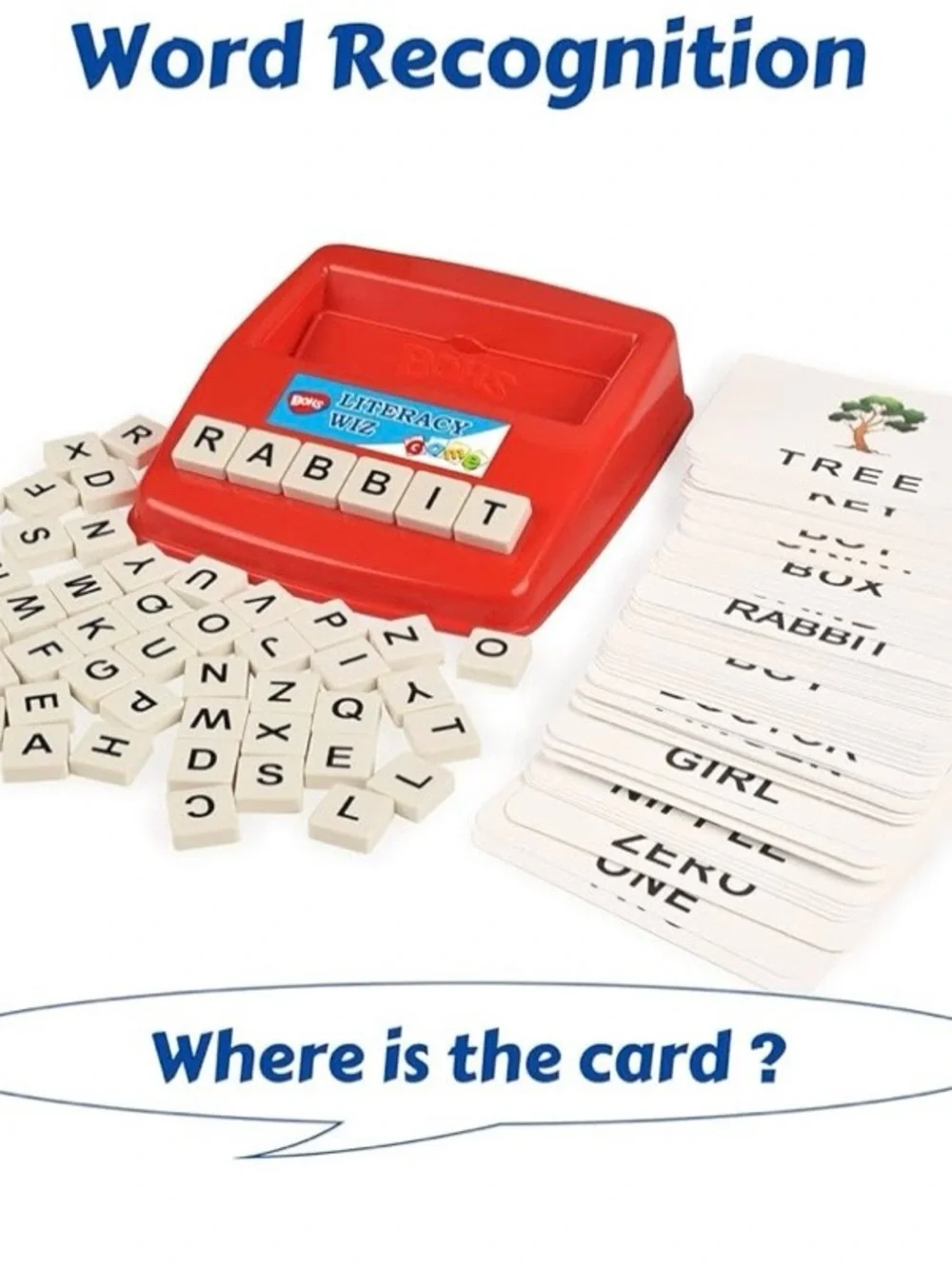 BOHS ENGLISH LITERACY WIZ FUN GAME UPPER CASE SIGHT WORDS WORD RECOGNITION